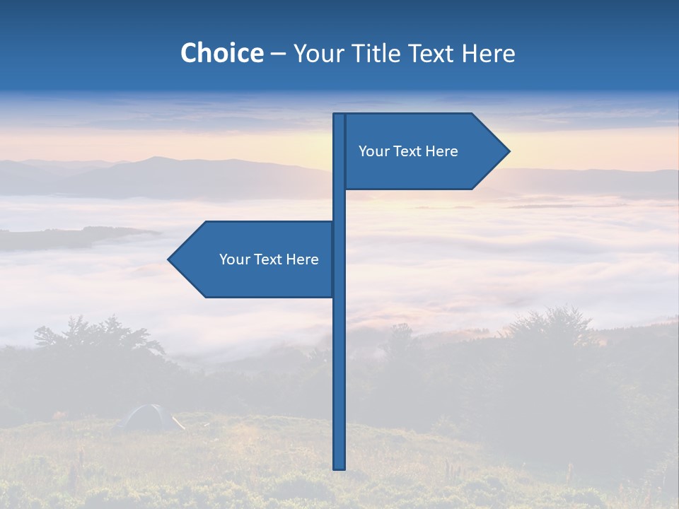 Tent Heaven Wonderful PowerPoint Template