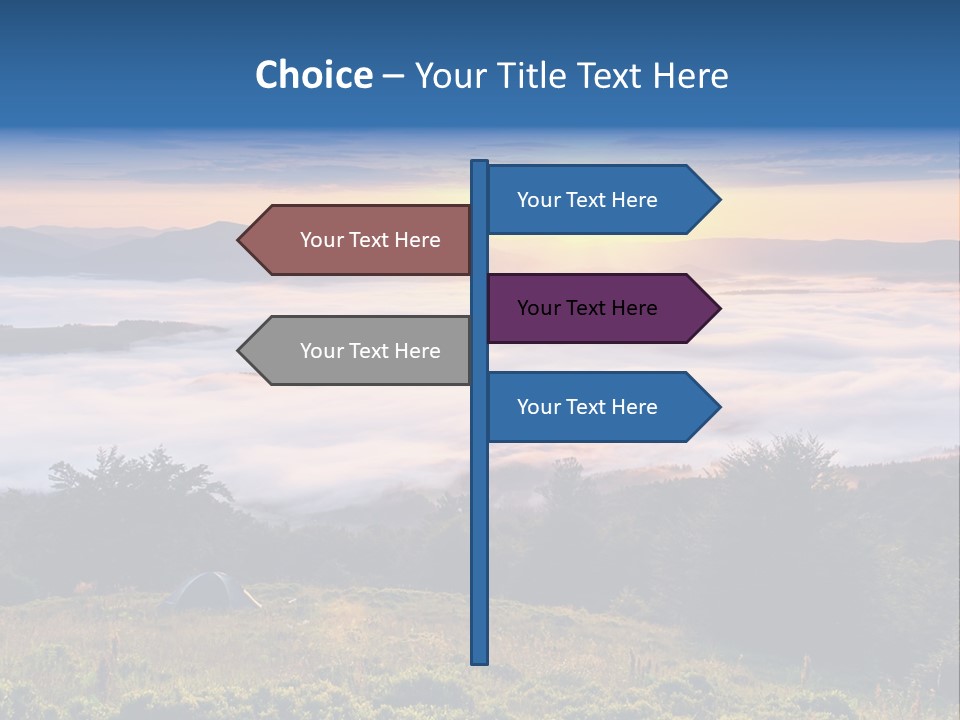 Tent Heaven Wonderful PowerPoint Template