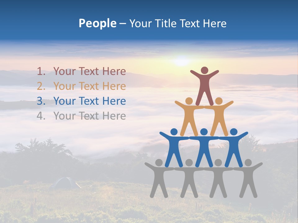 Tent Heaven Wonderful PowerPoint Template