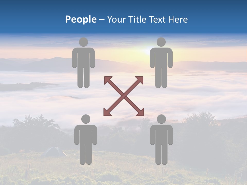 Tent Heaven Wonderful PowerPoint Template