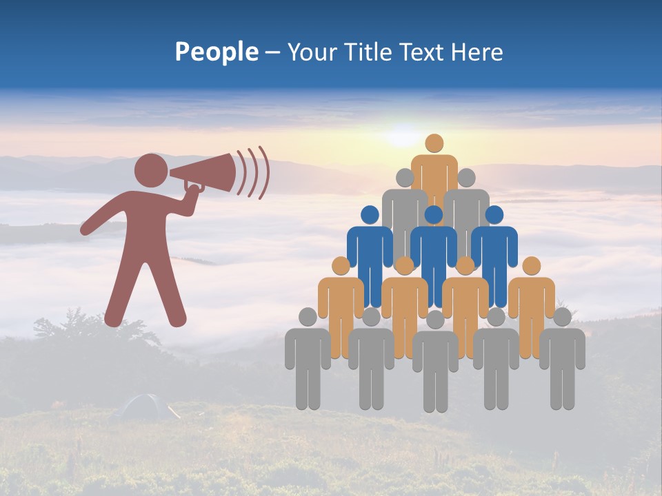 Tent Heaven Wonderful PowerPoint Template