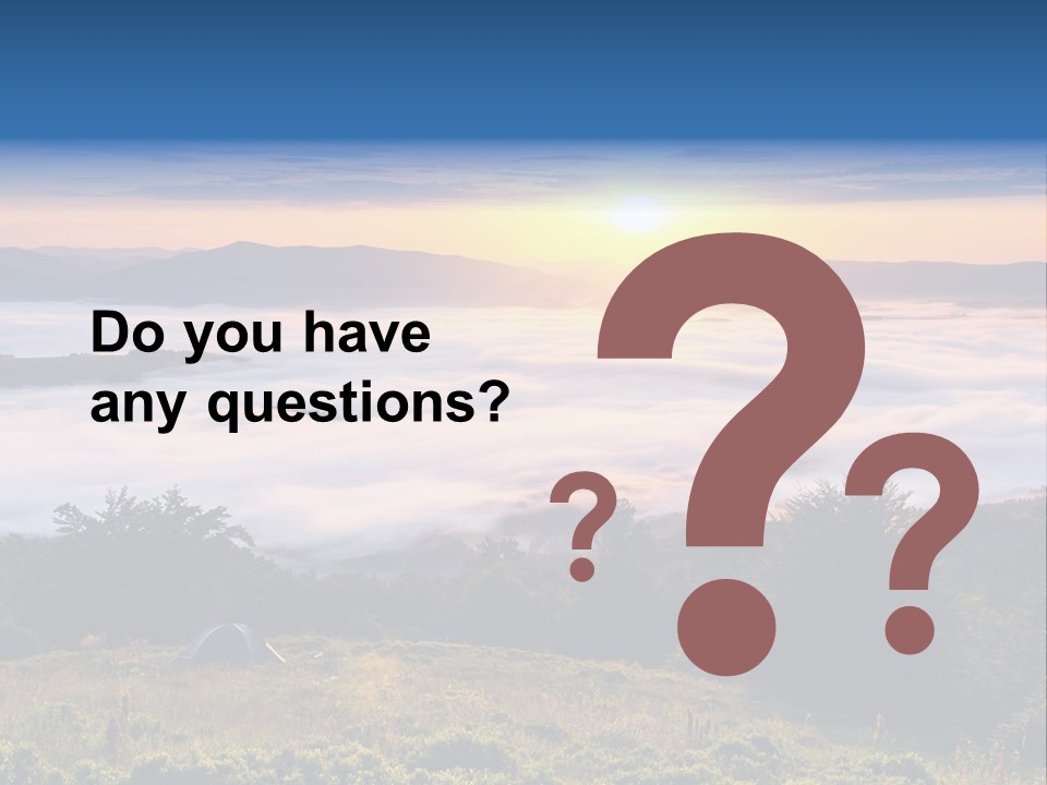 Tent Heaven Wonderful PowerPoint Template