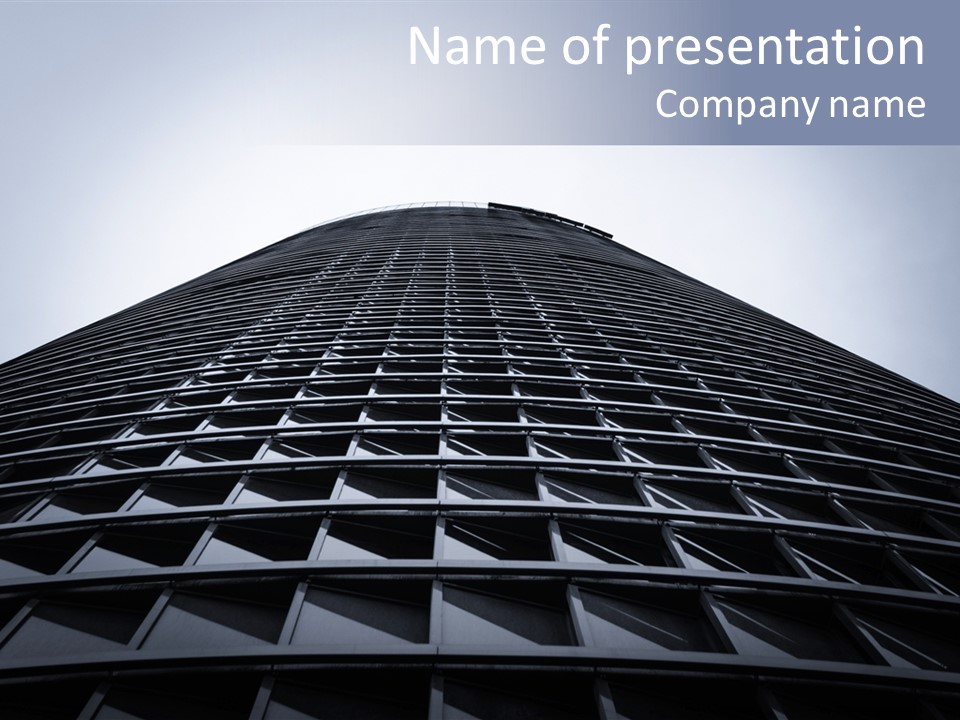 Cityscape Modern Hotel PowerPoint Template