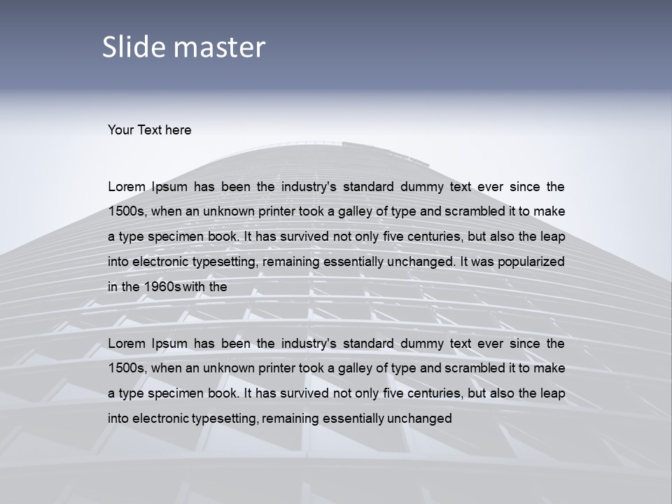 Cityscape Modern Hotel PowerPoint Template