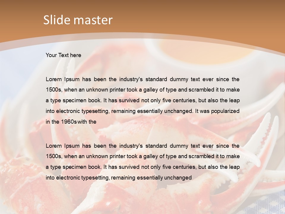 Blue Tasty Dish PowerPoint Template