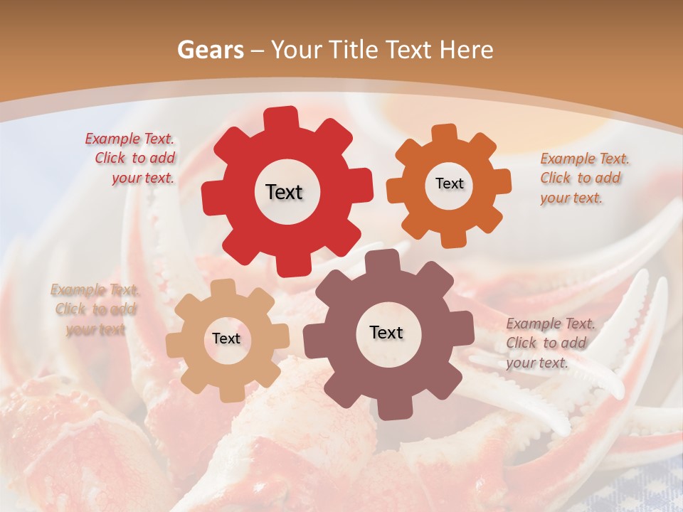 Blue Tasty Dish PowerPoint Template