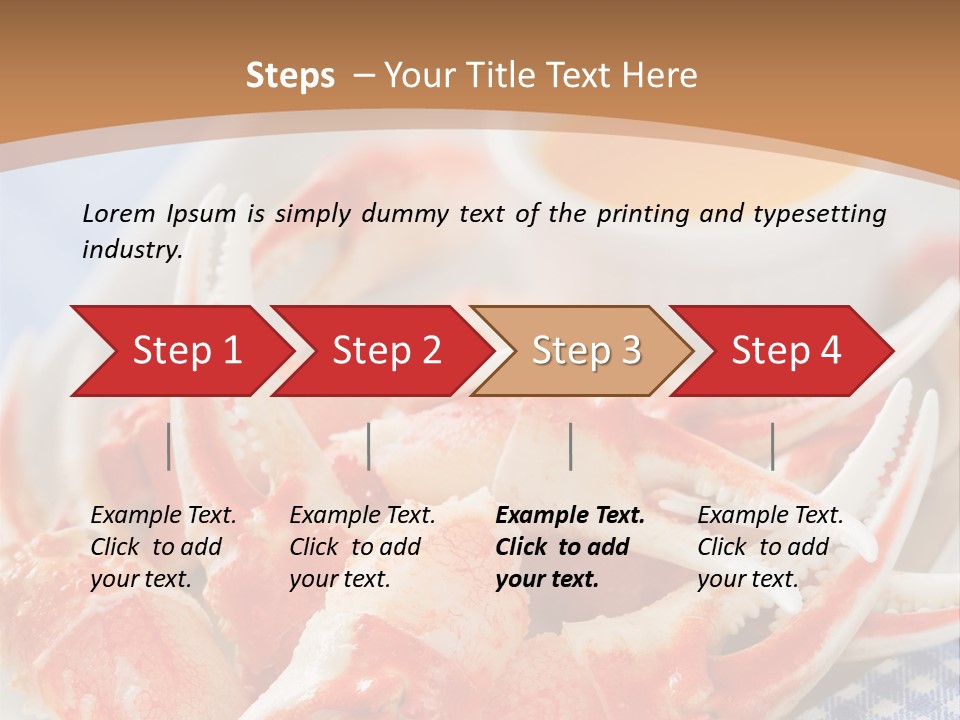 Blue Tasty Dish PowerPoint Template