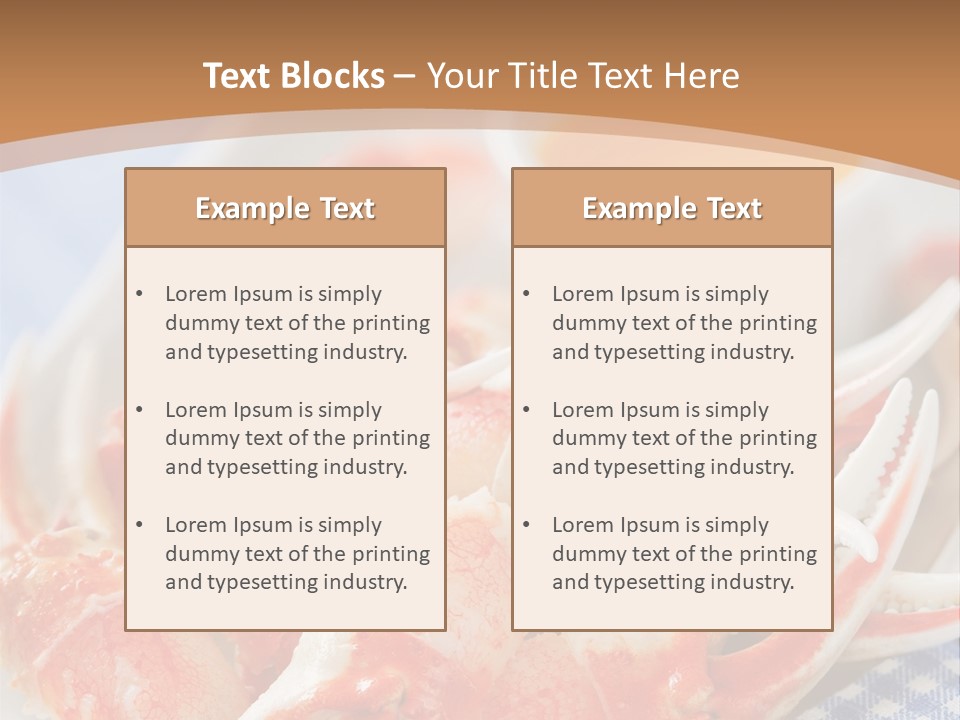 Blue Tasty Dish PowerPoint Template