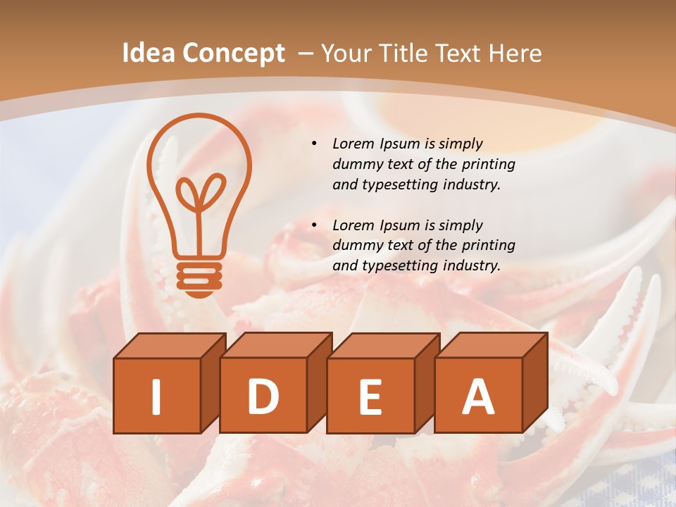 Blue Tasty Dish PowerPoint Template