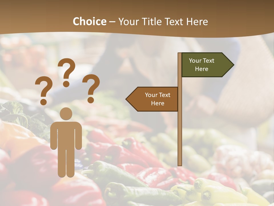 Consumerism Smiling Checking PowerPoint Template