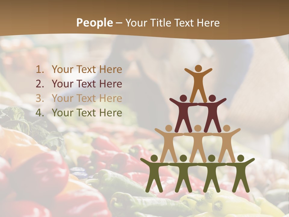 Consumerism Smiling Checking PowerPoint Template