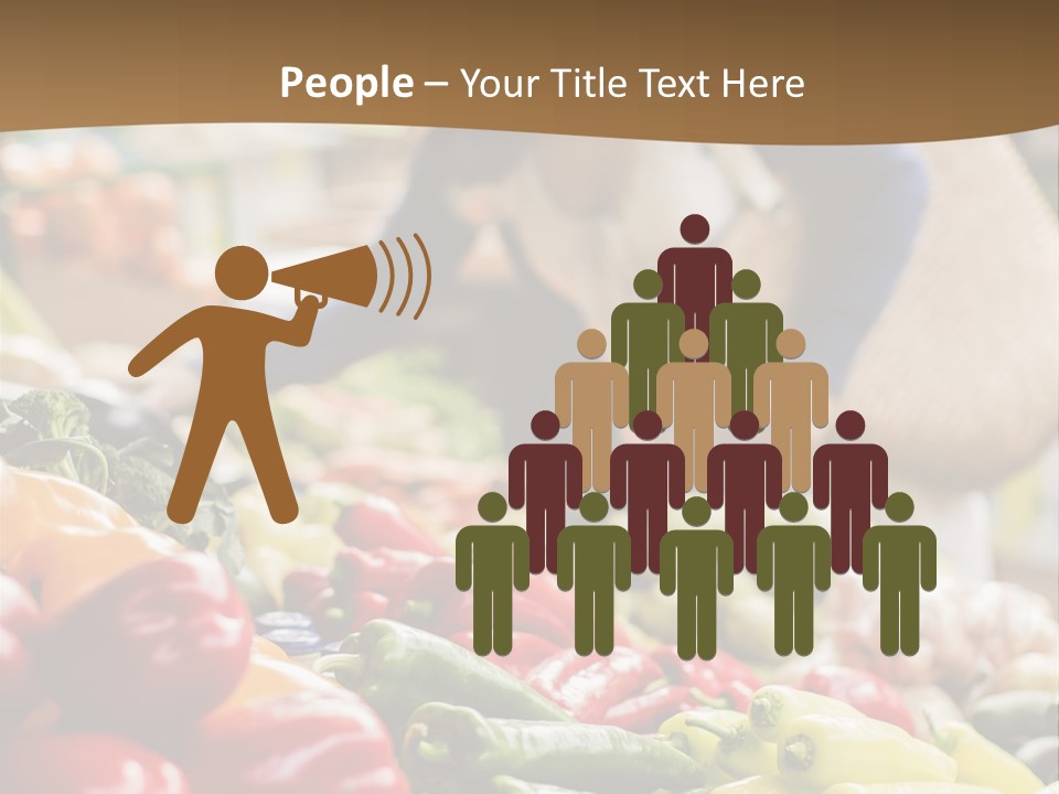 Consumerism Smiling Checking PowerPoint Template