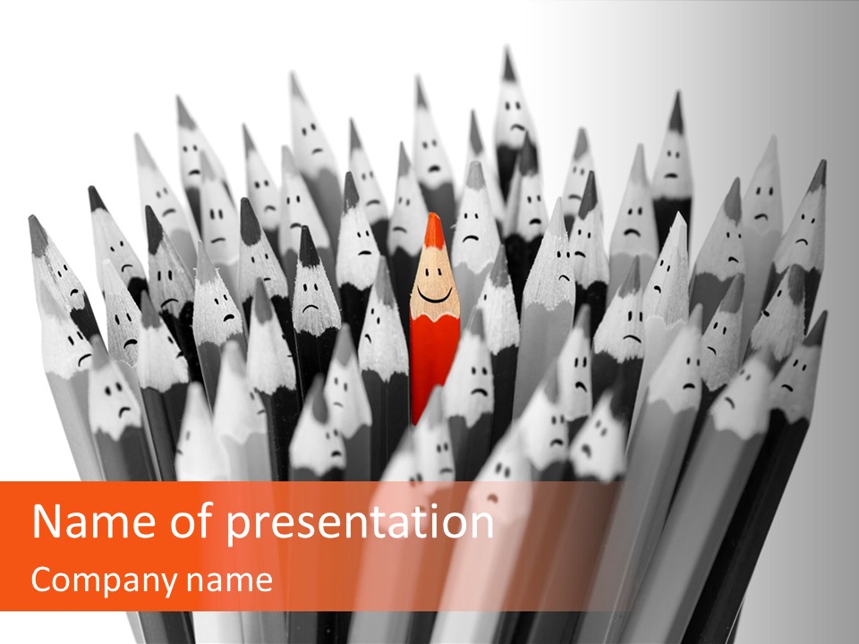 Leader Black Symbol PowerPoint Template