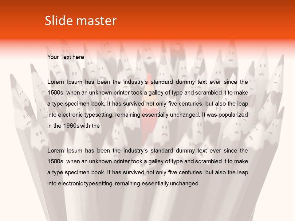 Leader Black Symbol PowerPoint Template