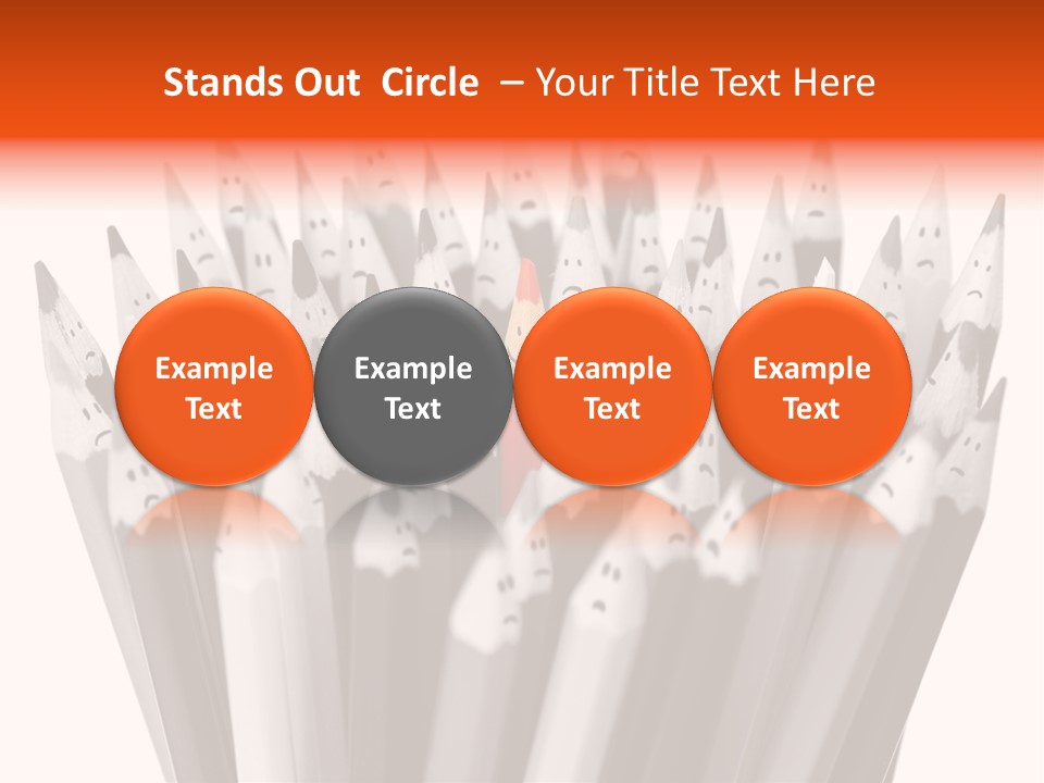 Leader Black Symbol PowerPoint Template