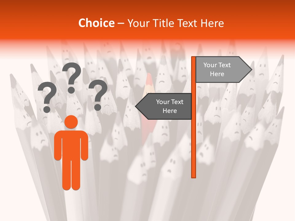 Leader Black Symbol PowerPoint Template