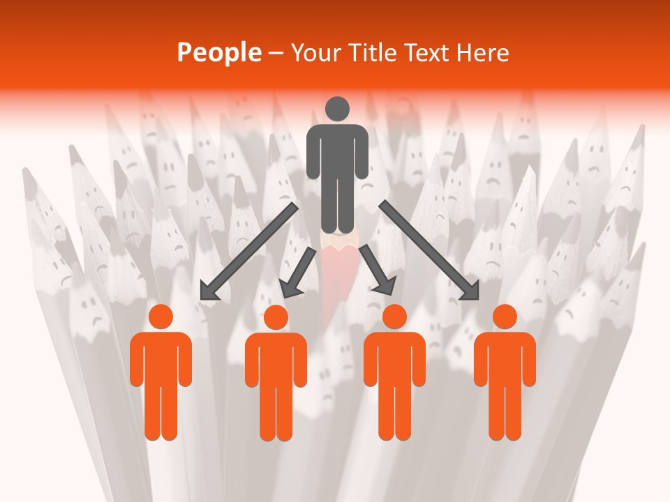 Leader Black Symbol PowerPoint Template