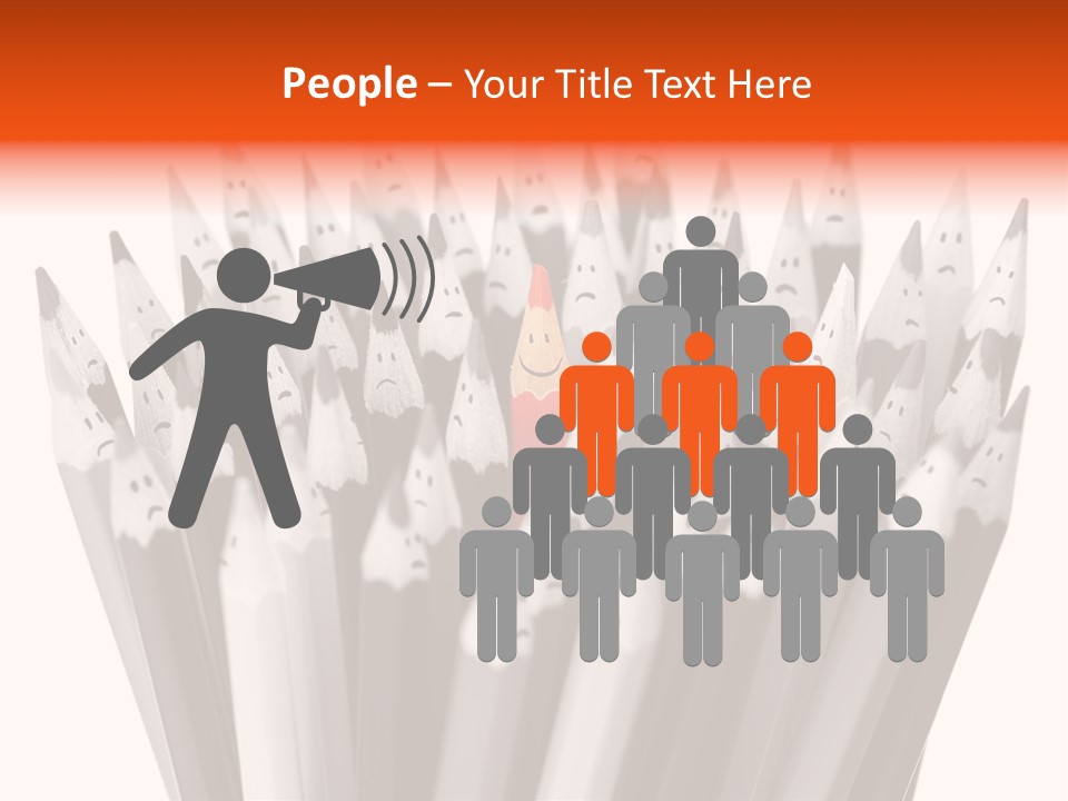 Leader Black Symbol PowerPoint Template