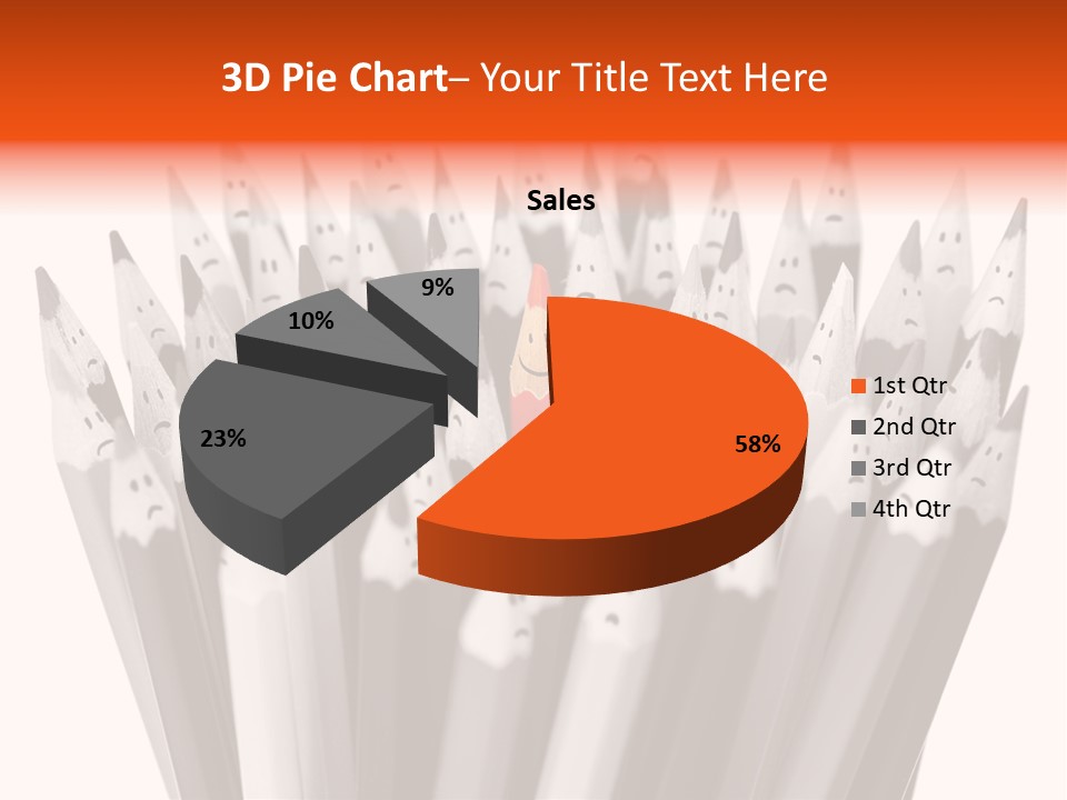 Leader Black Symbol PowerPoint Template