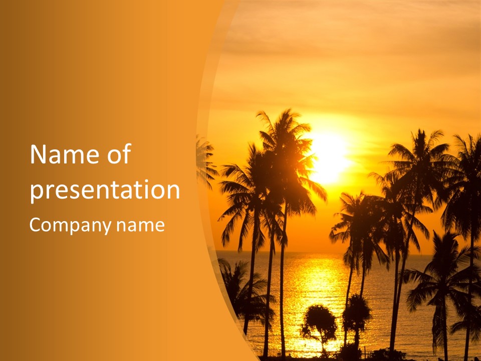 Landscape Season Summer PowerPoint Template