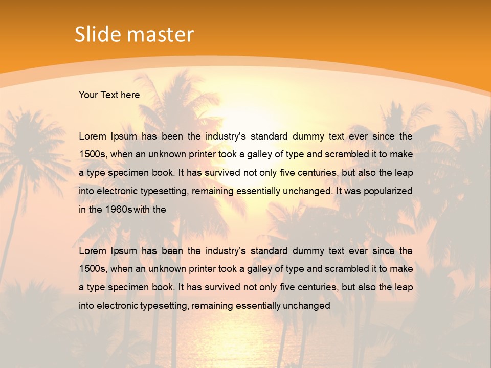 Landscape Season Summer PowerPoint Template