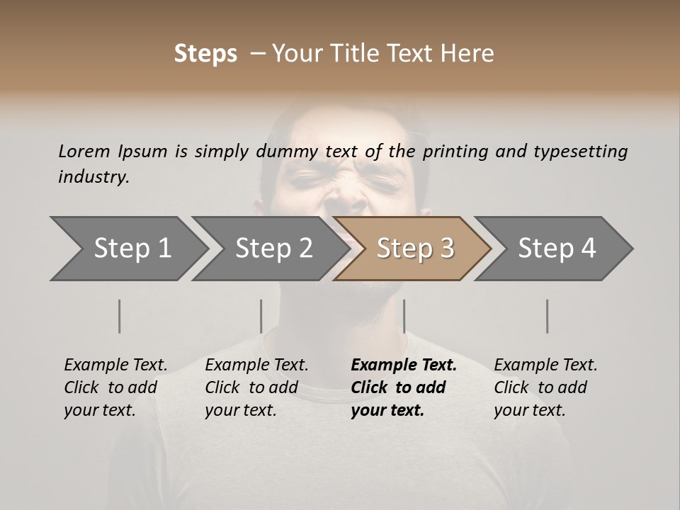 Beard Toning Bad Smell PowerPoint Template