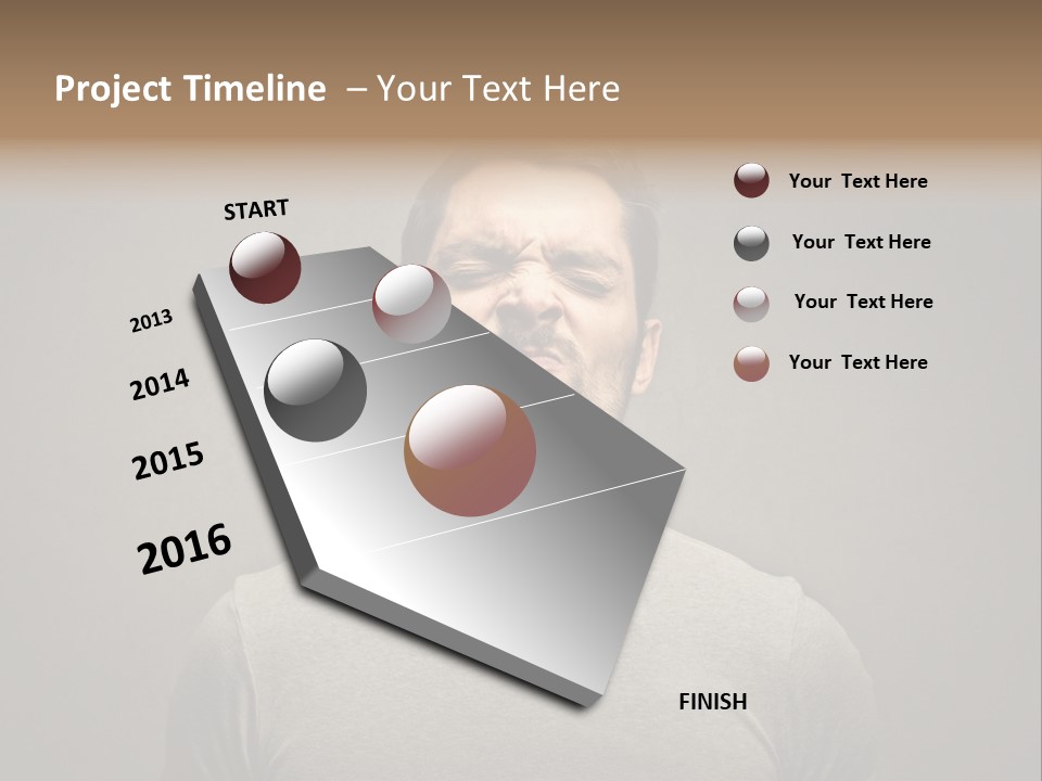 Beard Toning Bad Smell PowerPoint Template