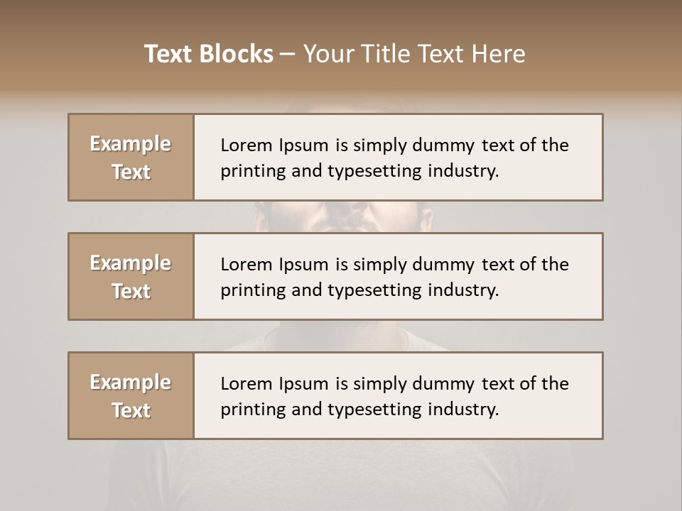 Beard Toning Bad Smell PowerPoint Template