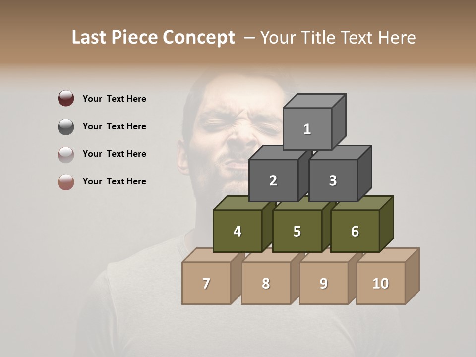 Beard Toning Bad Smell PowerPoint Template