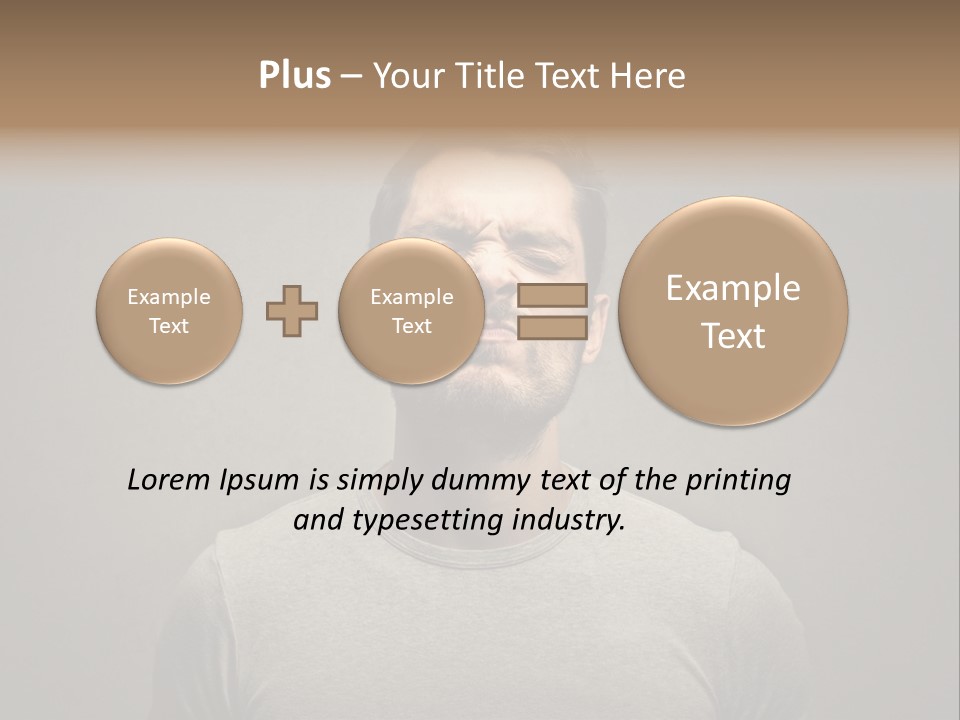 Beard Toning Bad Smell PowerPoint Template