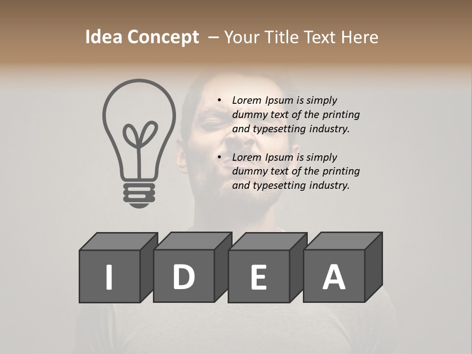 Beard Toning Bad Smell PowerPoint Template