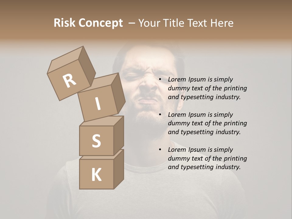 Beard Toning Bad Smell PowerPoint Template