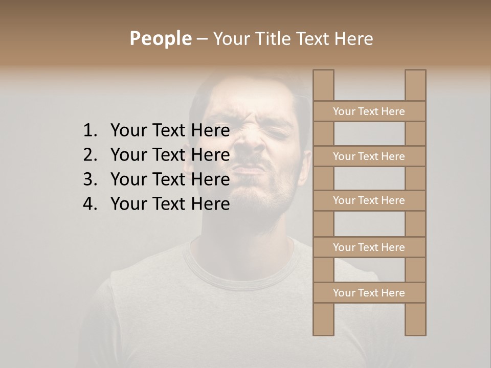 Beard Toning Bad Smell PowerPoint Template