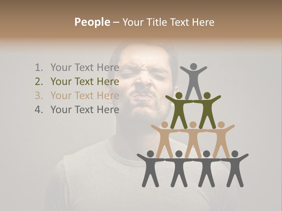 Beard Toning Bad Smell PowerPoint Template