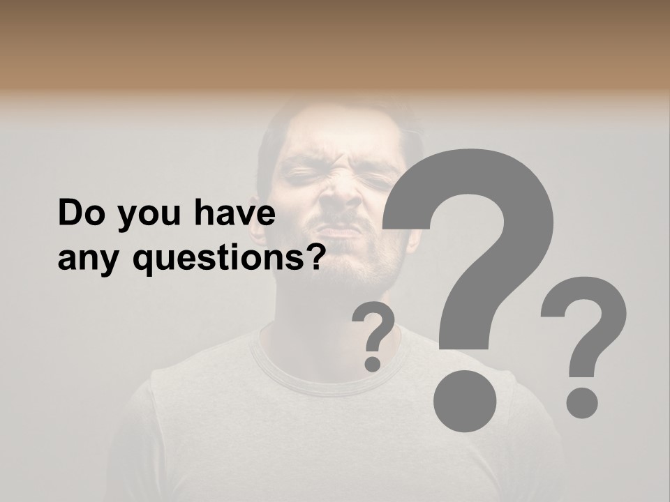 Beard Toning Bad Smell PowerPoint Template