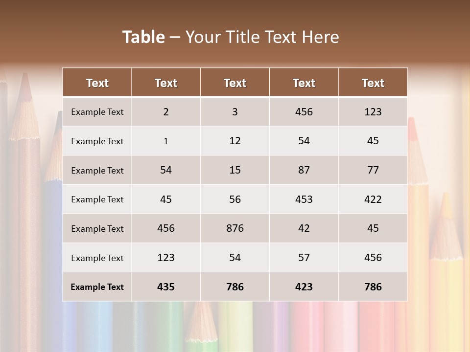 Art College Statistics PowerPoint Template