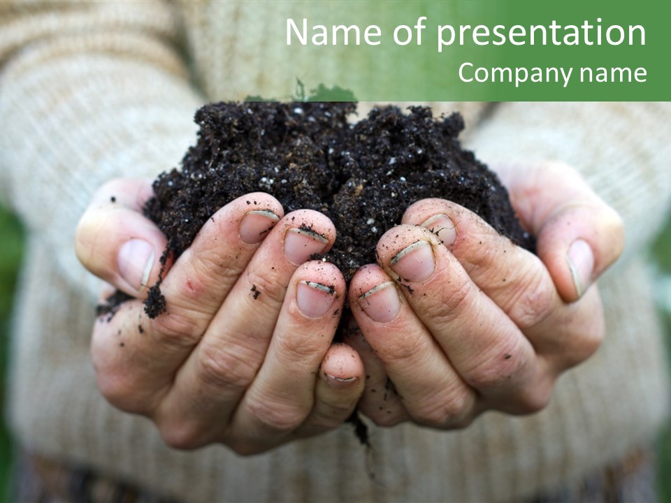 Humus Green Compost Soil PowerPoint Template