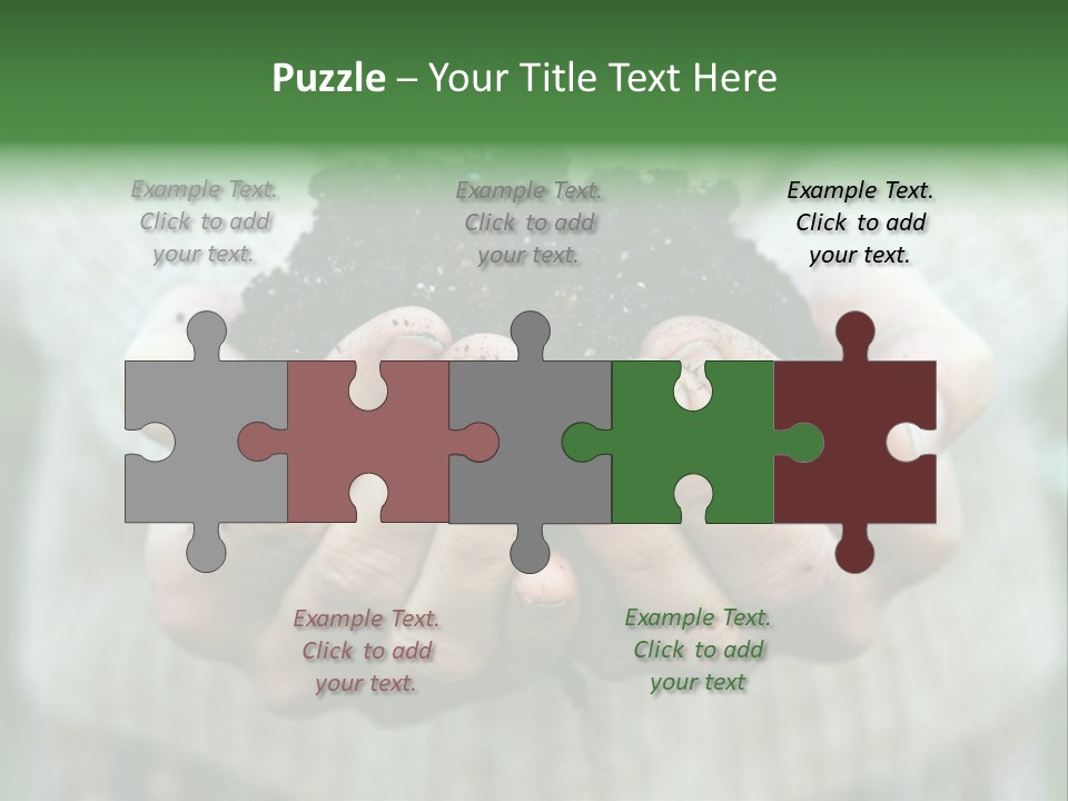 Humus Green Compost Soil PowerPoint Template