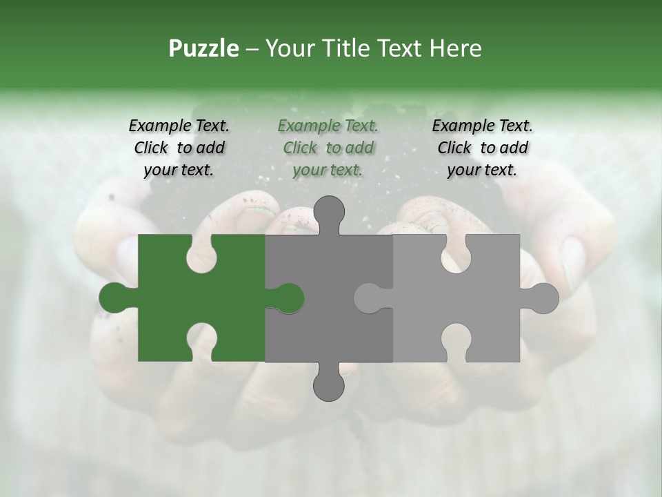 Humus Green Compost Soil PowerPoint Template