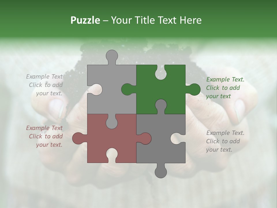 Humus Green Compost Soil PowerPoint Template