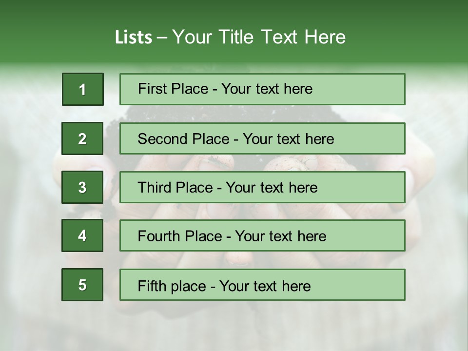 Humus Green Compost Soil PowerPoint Template