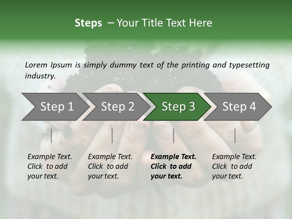 Humus Green Compost Soil PowerPoint Template