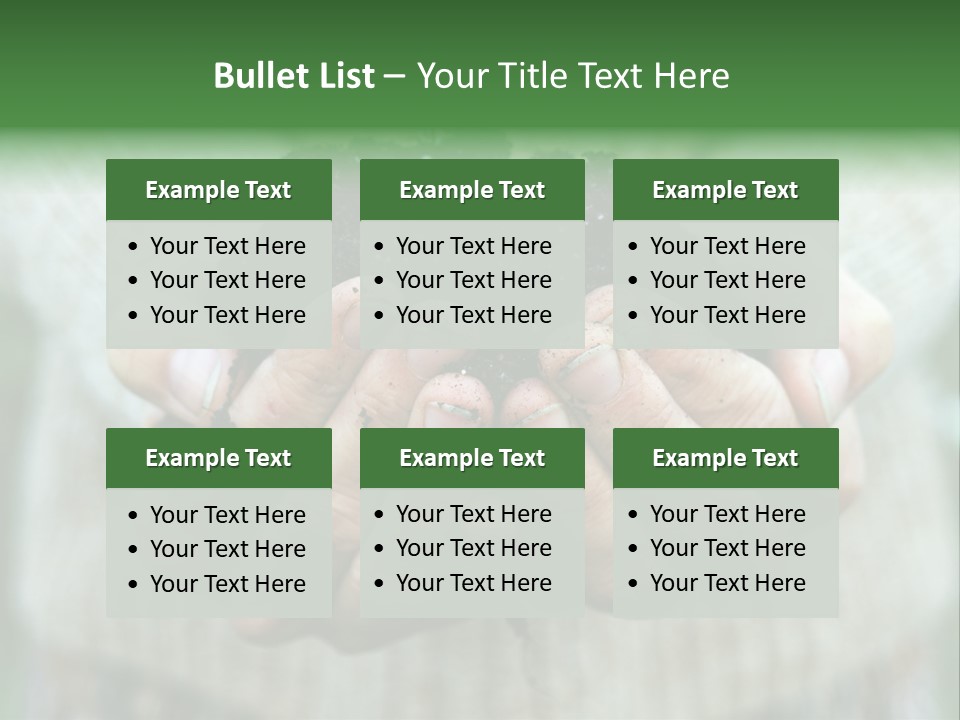 Humus Green Compost Soil PowerPoint Template