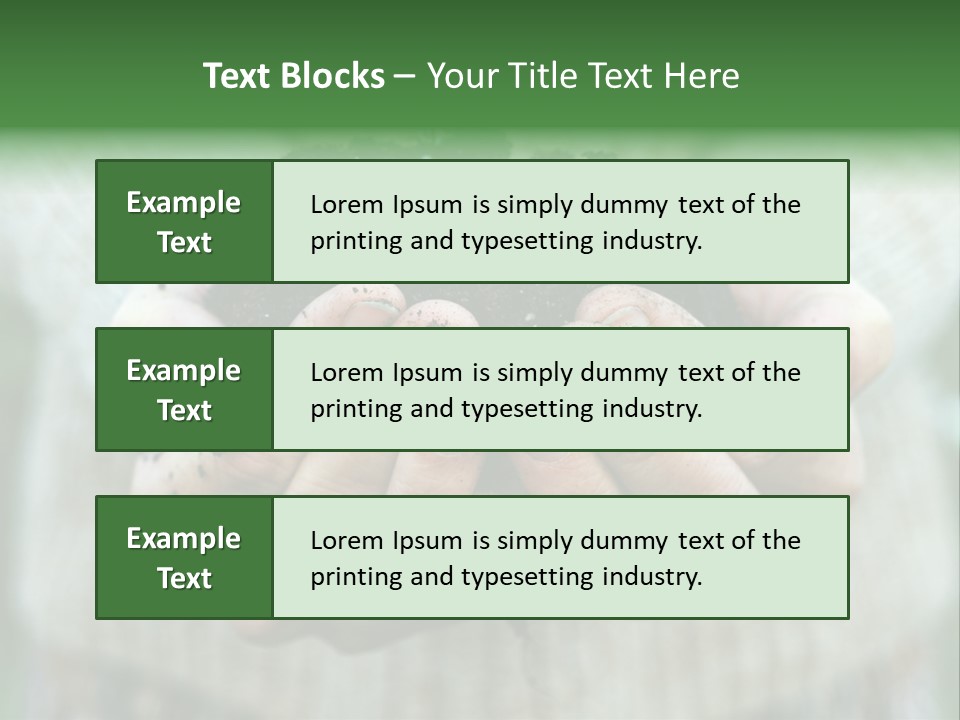 Humus Green Compost Soil PowerPoint Template