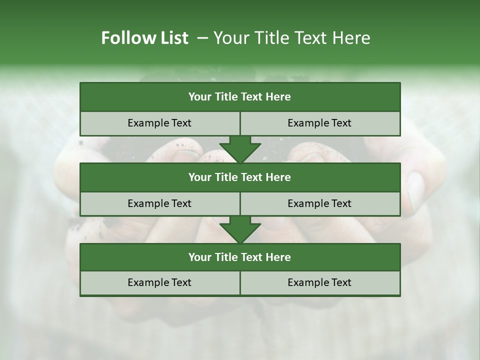Humus Green Compost Soil PowerPoint Template
