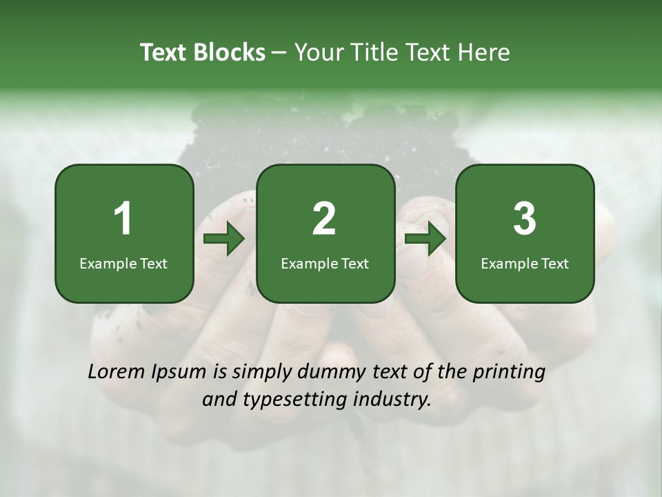 Humus Green Compost Soil PowerPoint Template