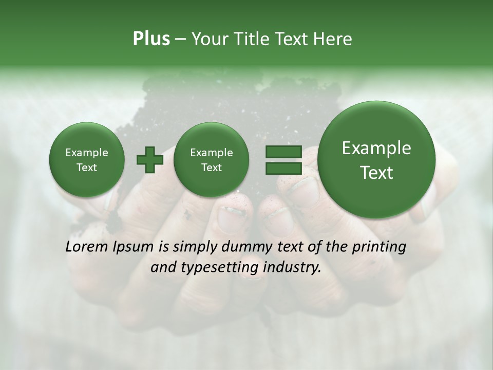Humus Green Compost Soil PowerPoint Template