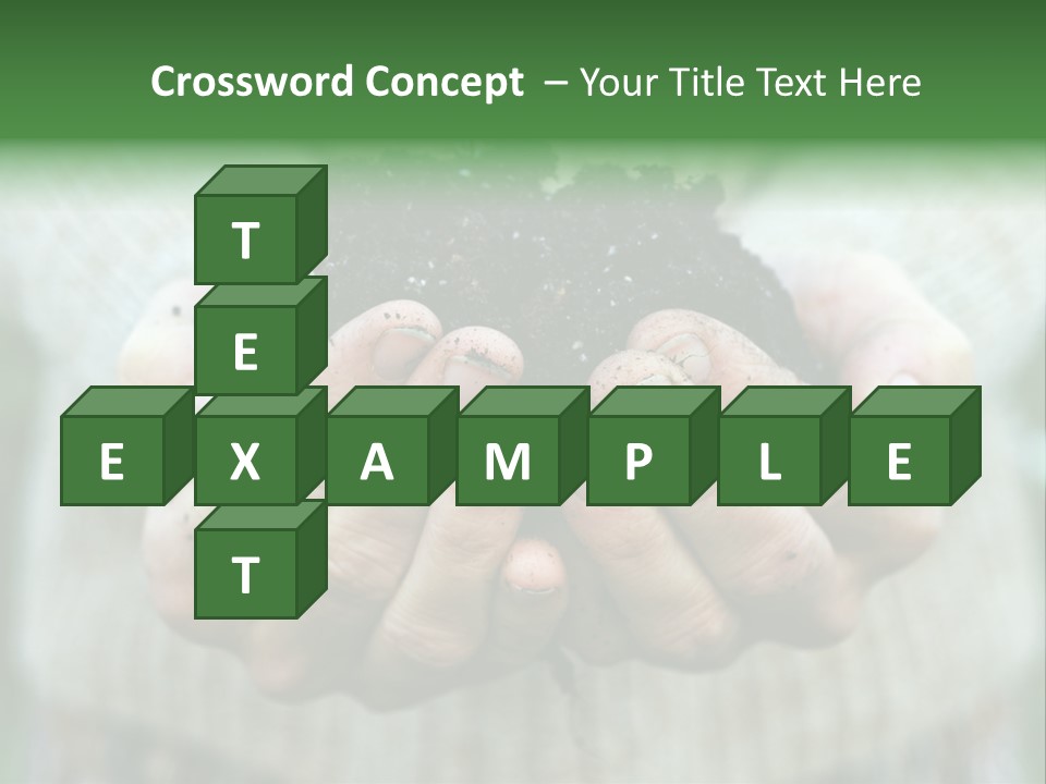 Humus Green Compost Soil PowerPoint Template