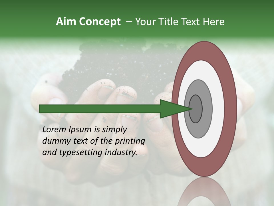 Humus Green Compost Soil PowerPoint Template