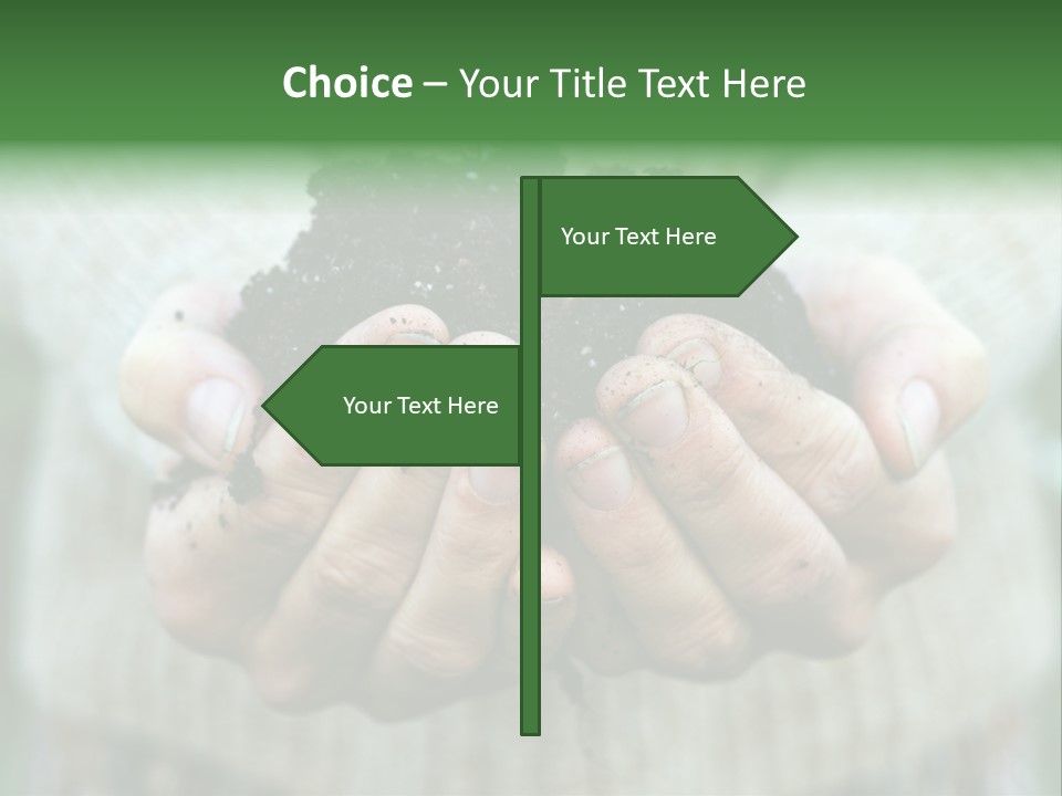 Humus Green Compost Soil PowerPoint Template